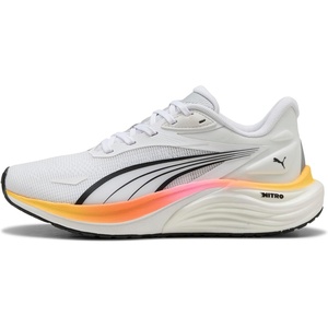 PUMA Womens Electrify Nitro 4 Running Sneakers Shoes(Puma White-sun Stream-poison Pink)