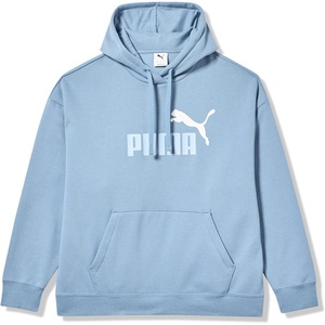 PUMA Women’s Essentials Logo Fleece Hoodie (Available in Plus Sizes), Cool Blue AH25, Large
