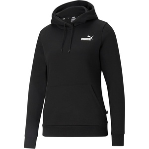 PUMA Womens Essentials Logo Hoodie Casual Outerwear Casual Hoodie – Grey(Black)
