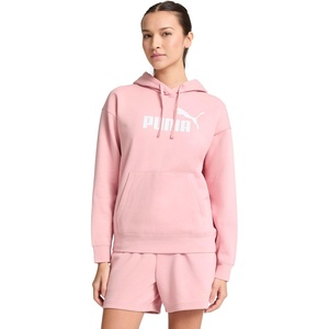 PUMA Womens Essentials Logo Hoodie Casual Outerwear Casual Hoodie – Grey(Bridal Rose)