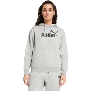 PUMA Womens Essentials Logo Hoodie Casual Outerwear Casual Hoodie – Grey(Light Gray Heather)