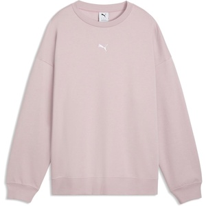 PUMA Women’s Essentials Oversized Fleece Sweatshirt(Misty Pink)