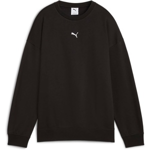 PUMA Women’s Essentials Oversized Fleece Sweatshirt(Puma Black Ss25)