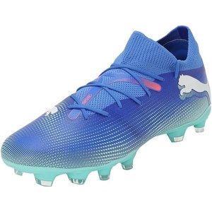 PUMA Womens Future 7 Match Firm GroundArtificial Ground Soccer Cleats – Blue(Bluemazing Puma White Electric Peppermint)
