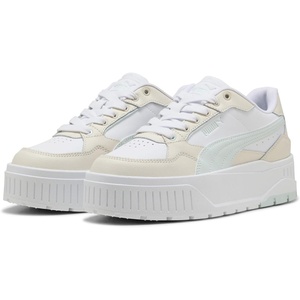 PUMA Women’s Karmen II Idol Sneakers(Puma White Peaceful Blue Alpine Snow)