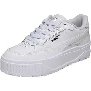 PUMA Women’s Karmen II Idol Sneakers(Puma White Puma White Puma Silver)
