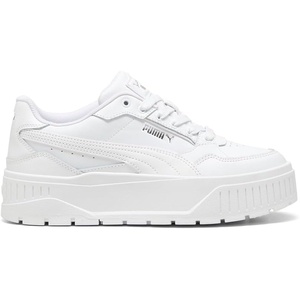 PUMA Women’s Karmen II Idol Sneakers(Puma White-puma White-puma Silver)