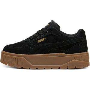PUMA Women’s Karmen II Idol Sneakers(Suede-puma Black-puma Black-puma Gold)