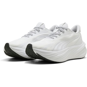 PUMA Womens Maxima Pro Lace Up Sneakers Shoes Casual – Off White(Puma White-feather Gray-puma Black)