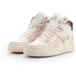 PUMA Womens Rebound Layup Pearl Sneakers Shoes Casual – Pink, White(Puma White-jasmine Flower-puma Gold)