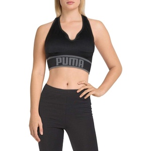 PUMA Women’s Seamless Padded Sports Bra(Puma Black)