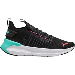 PUMA Womens Softride Symmetry Fuzion Running Shoes(Puma Black-aquatic-peach Frost)