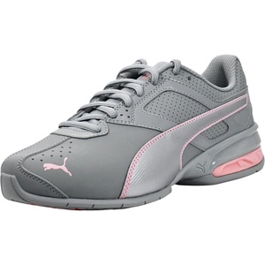 PUMA Women’s Tazon 6 Sneaker(Cool Mid Gray-peach Smoothie-puma Silver)