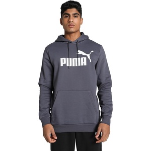 PUMA mens Essentials Logo Fleece Hoodie (Available in Big & Tall)(Galactic Grey)