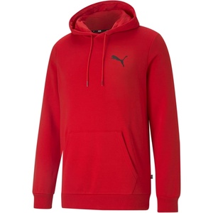 PUMA mens Essentials Logo Fleece Hoodie (Available in Big & Tall)(High Risk Red/Cat)