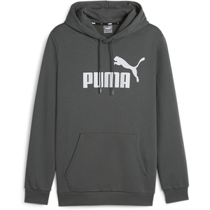 PUMA mens Essentials Logo Fleece Hoodie (Available in Big & Tall)(Mineral Grey.)