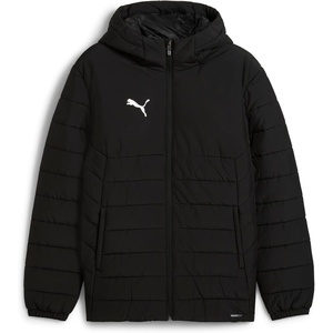 PUMA mens Teamadditions Hooded Padded Jacket(Black-silver Ah25)