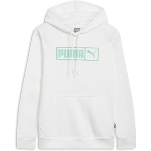 PUMA womens Graphic Hoodie(White)