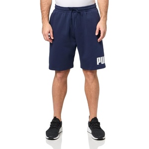 Puma Mens Big Logo Fleece 10″ Shorts (Available in Big & Tall)(Puma Navy)