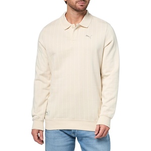 Puma Men’s Class Long Sleeve Fleece Polo(Alpine Snow Ah25)