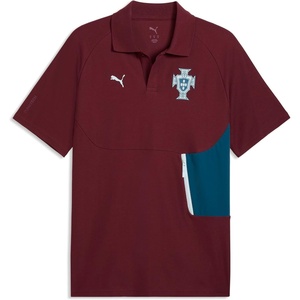Puma Men’s FA Portugal Polo(Ruby Shimmer-ocean Tropic)