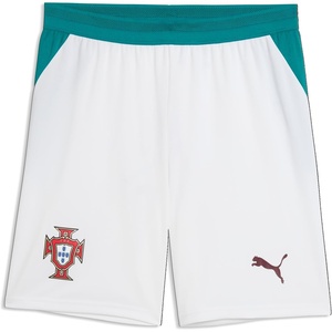 Puma Men’s FA Portugal Shorts Replica, White-Green Lagoon SS26, Large Fpf Replica