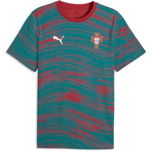 Puma Men’s FA Portugal T-Shirt(Club Red-green Lagoon)