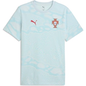 Puma Men’s FA Portugal T-Shirt(Sea Glass-club Red)