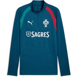 Puma Men’s FA Portugal Training 1/4 Zip Top(Ocean Tropic-silver Mist)