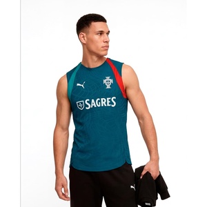 Puma Men’s FA Portugal Training Jersey(Ocean Tropic-silver Mist)