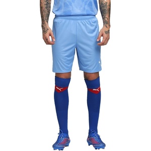Puma Mens Teamgoal Knit Shorts(Team Light Blue/Puma White)