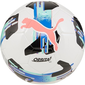 Puma Orbita 6 Machine Stitch Soccer Ball(PUMA White-Bluemazing-Electric Peppermint AW24)