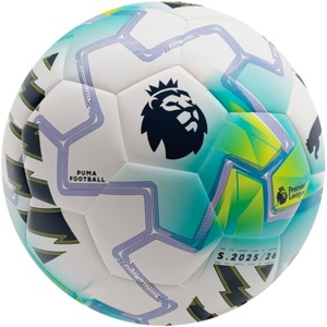 Puma Orbita Match Premier League Soccer Ball (FIFA Quality)(White-Team Aqua-Ultra Blue-mulicolour AH25)