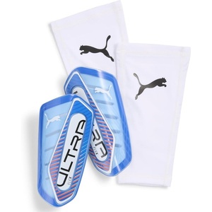 Puma Ultra Flex Sleeve Soccer Shin Guards(Ultra Blue-White-Glowing Red AH25)