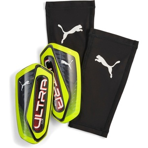 Puma Ultra Flex Sleeve Soccer Shin Guards(Yellow Alert-Puma Black)