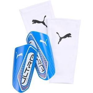 Puma Ultra Light Sleeve Soccer Shin Guards(Ultra Blue-White-Glowing Red AH25)