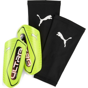 Puma Ultra Light Sleeve Soccer Shin Guards(Yellow Alert-Puma Black)