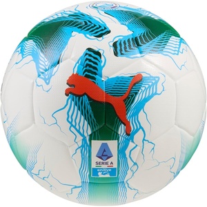 Puma Unisex Orbita Serie A Machine Stitched Soccer Ball (FIFA Quality), White-Multicolor AH25, 5