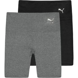 Puma Women’s 2 Pack Rib Bike Short(Black/Grey)