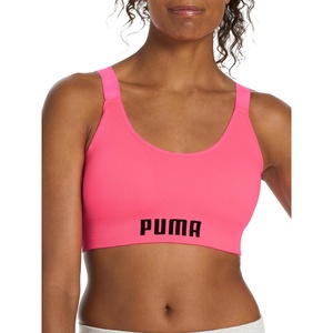 Puma Women’s 2 Pack Seamless Sports Bra(Sun Struck/White)