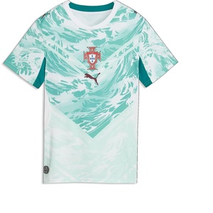 Puma Women’s FA Portugal Away Jersey Replica(Puma White-green Lagoon)