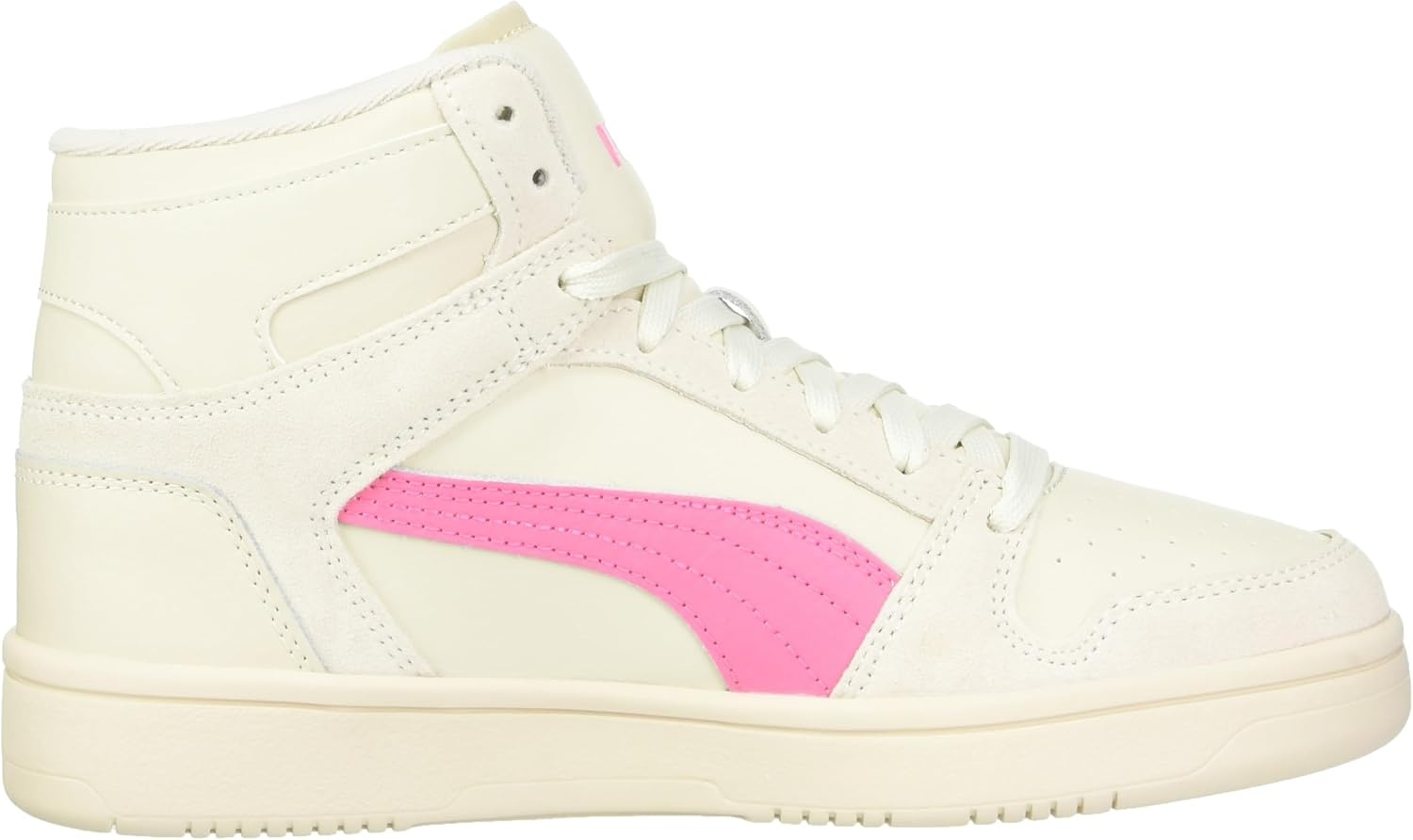 image:imagePUMA Boys Rebound Layup Mid SneakersAlpine Snowstrawberry Burstfrosty Pink