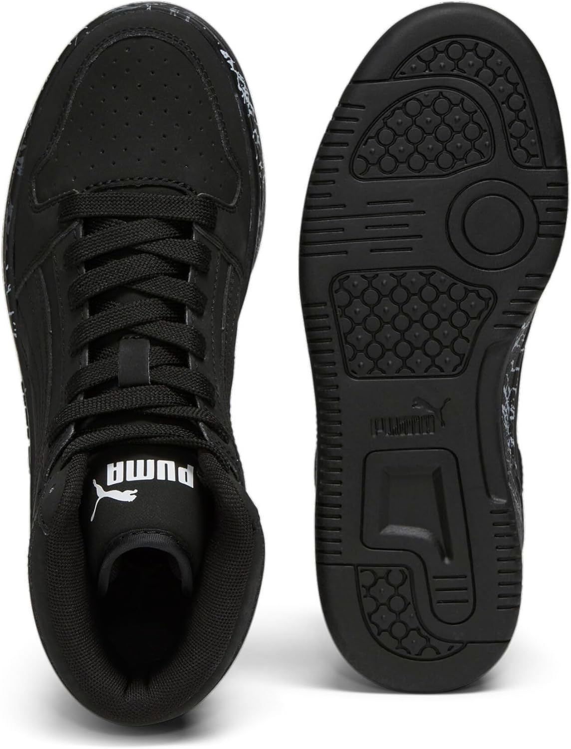 image:imagePUMA Boys Rebound Layup Mid SneakersBlack
