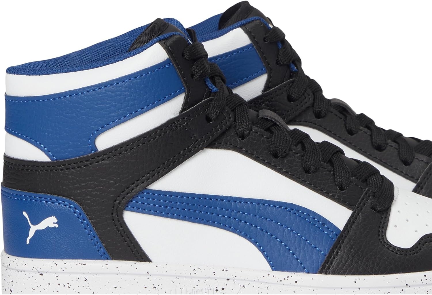 image:imagePUMA Boys Rebound Layup Mid SneakersBlackpro Bluewhite Ss25