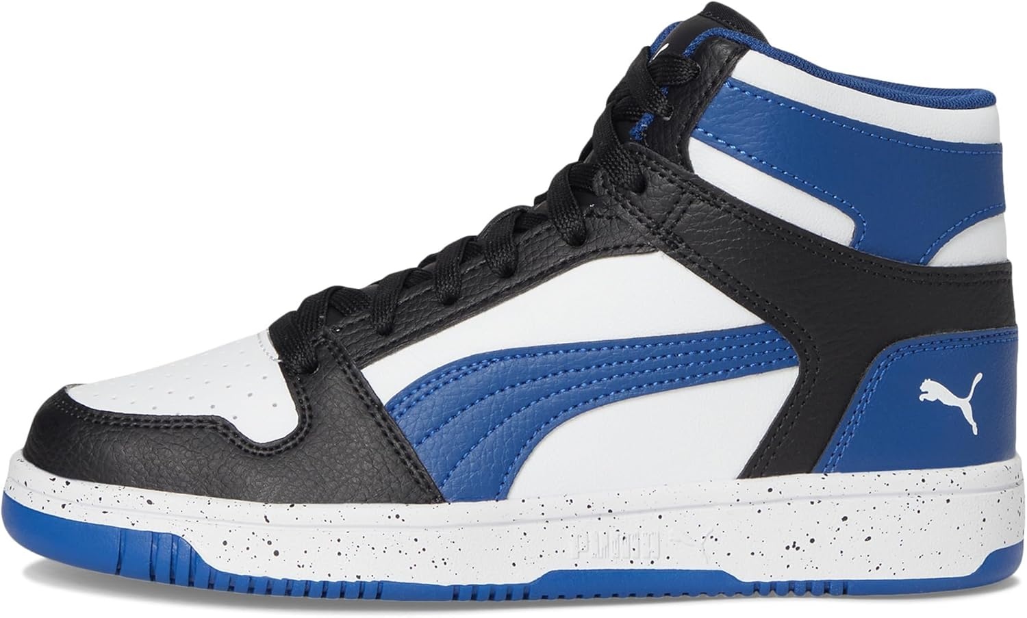 image:imagePUMA Boys Rebound Layup Mid SneakersBlackpro Bluewhite Ss25