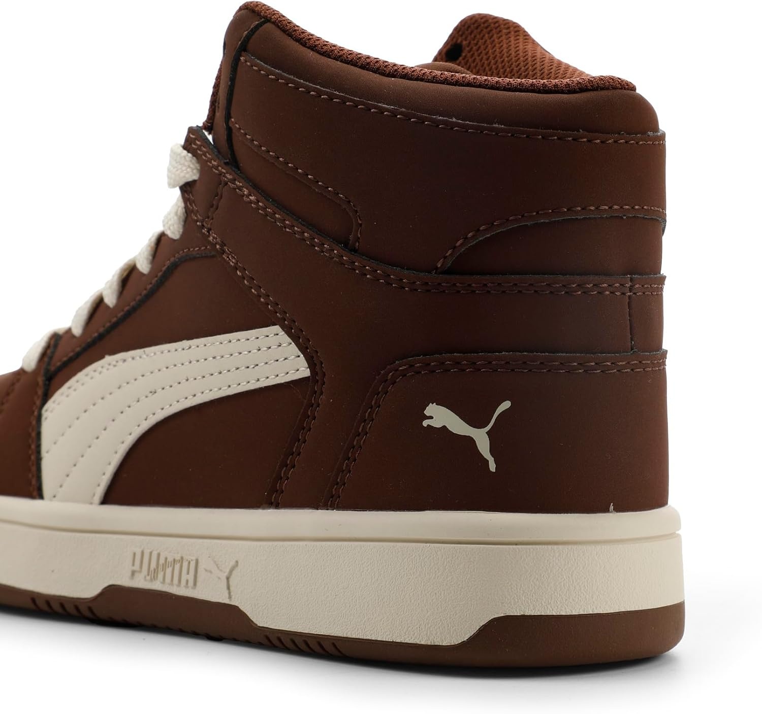 image:imagePUMA Boys Rebound Layup Mid SneakersChocotartalpine Snow