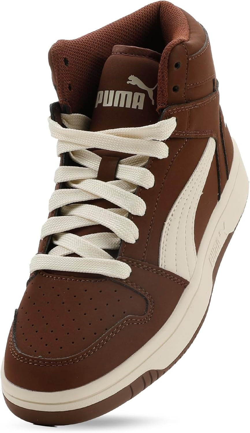 image:imagePUMA Boys Rebound Layup Mid SneakersChocotartalpine Snow