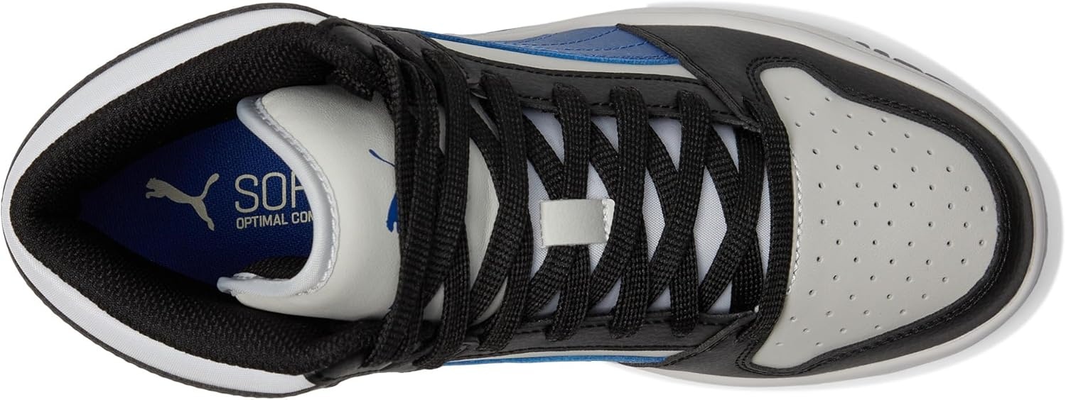image:imagePUMA Boys Rebound Layup Mid SneakersCool Light Grayblazing Bluepuma Black