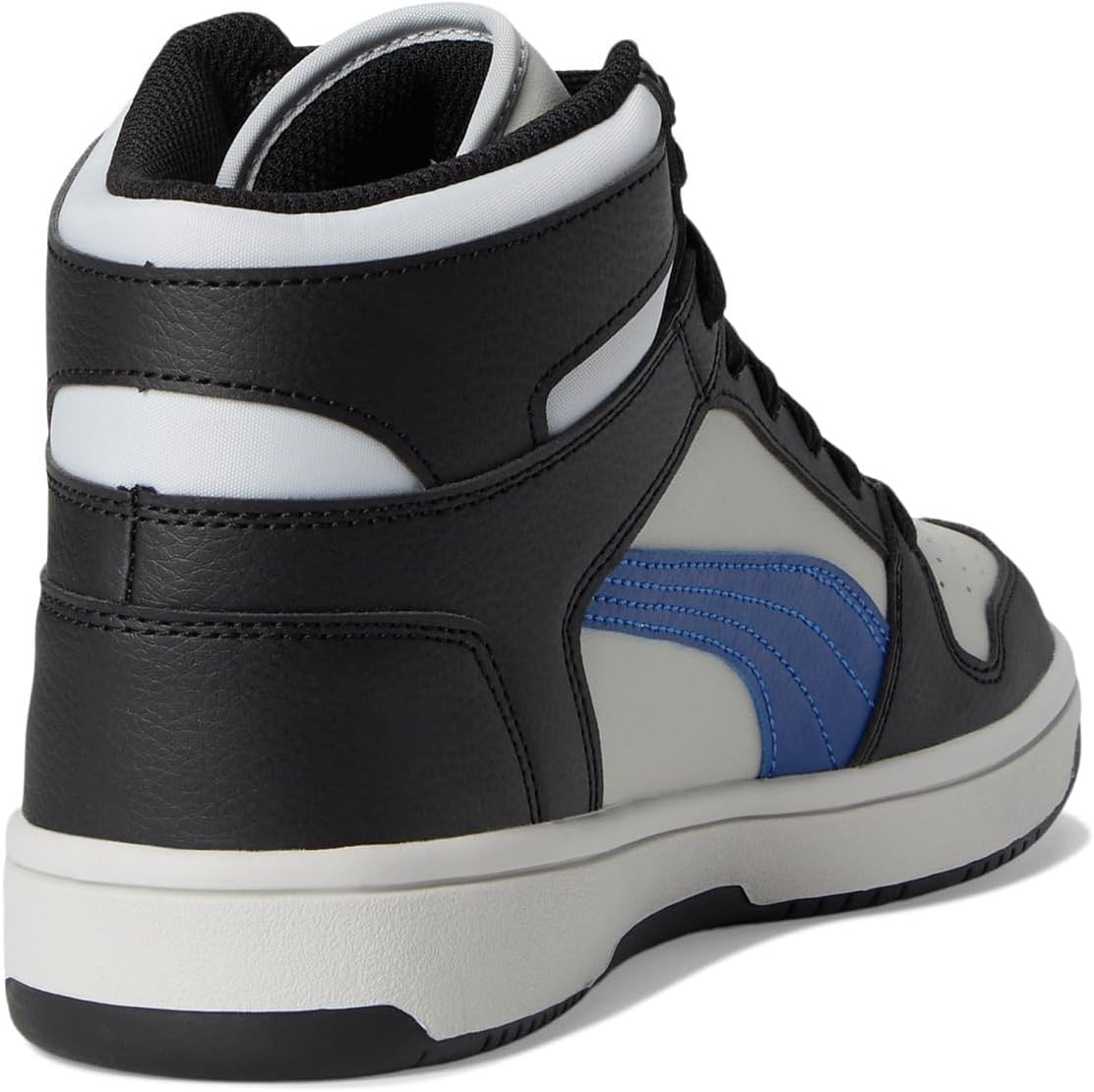 image:imagePUMA Boys Rebound Layup Mid SneakersCool Light Grayblazing Bluepuma Black