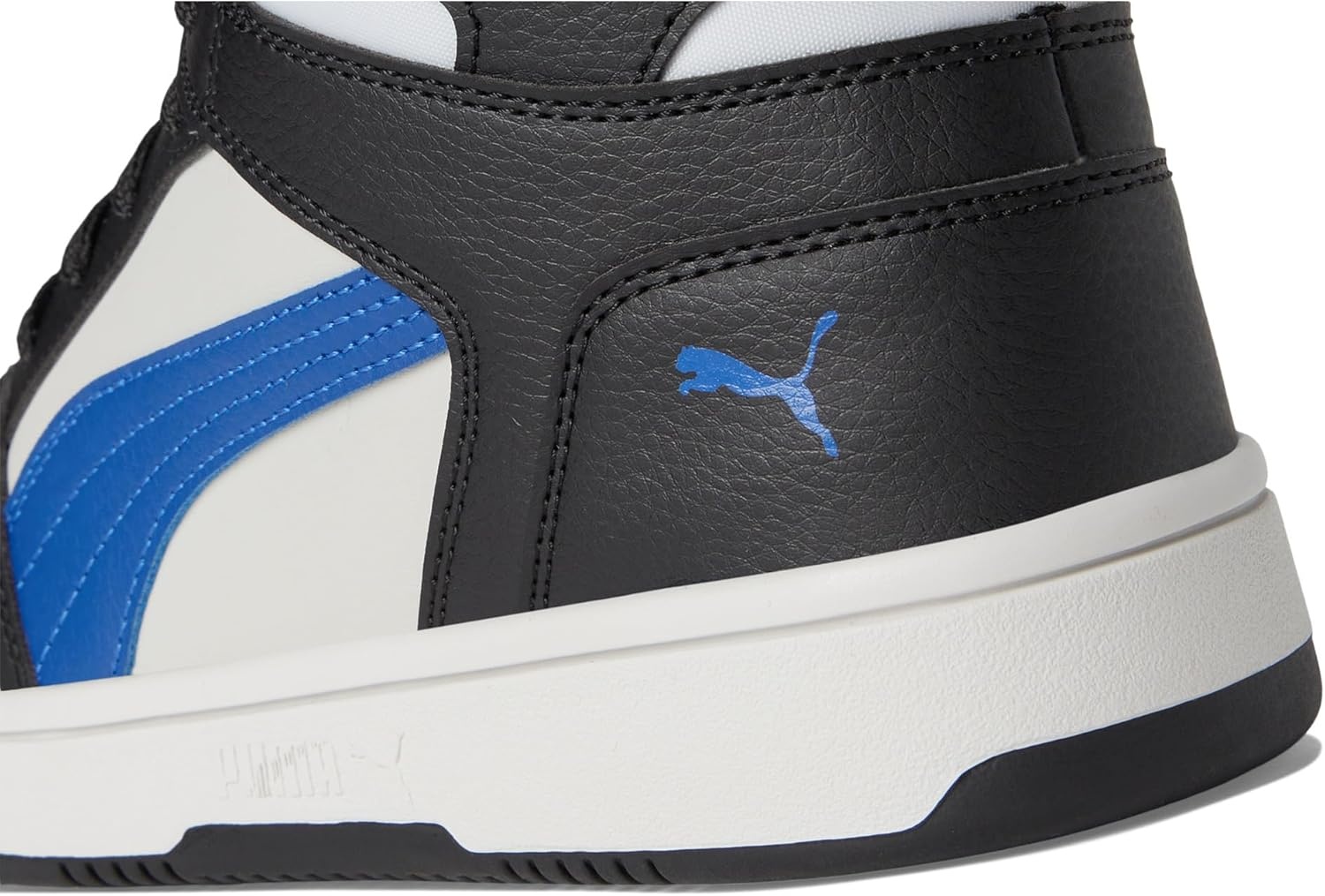 image:imagePUMA Boys Rebound Layup Mid SneakersCool Light Grayblazing Bluepuma Black